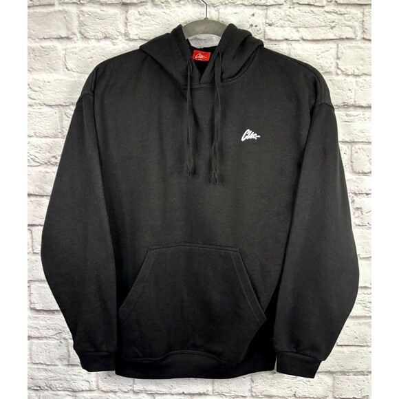 CLSC Streetwear NEW Solid Black Hoodie Front Pocket Fleece lined Sweatshirt MED - Picture 1 of 5
